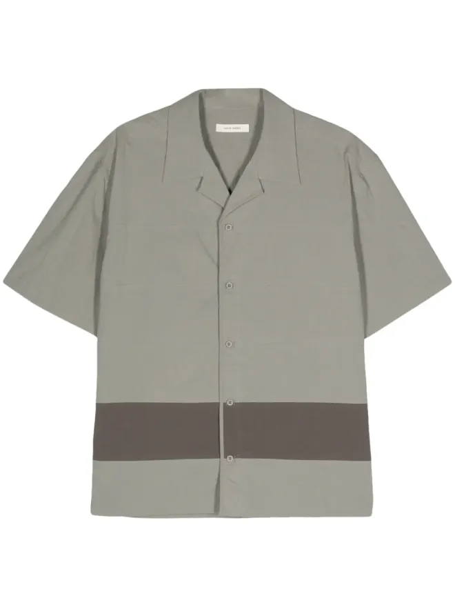 Craig Green Craig Green ストライプディテール ポプリンコットンシャツ - グレーの商品画像