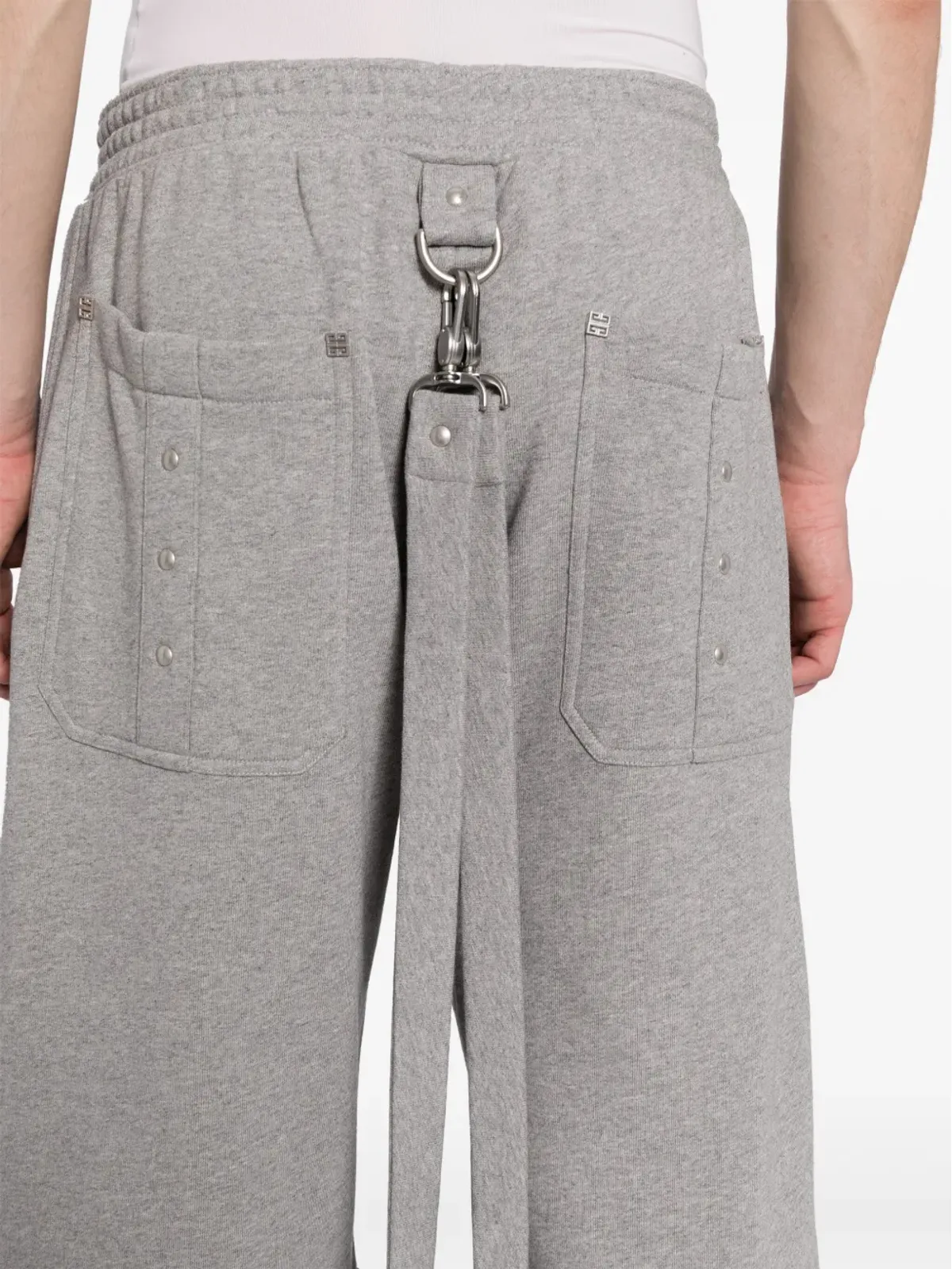 Givenchy 脱着式レッグ コットン トラックパンツ - グレー - 画像5