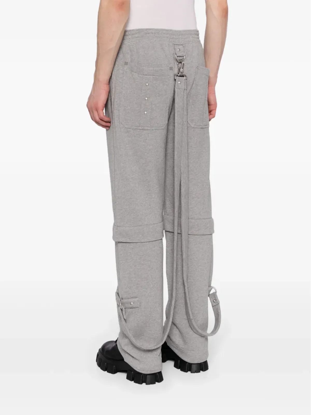 Givenchy 脱着式レッグ コットン トラックパンツ - グレー - 画像4