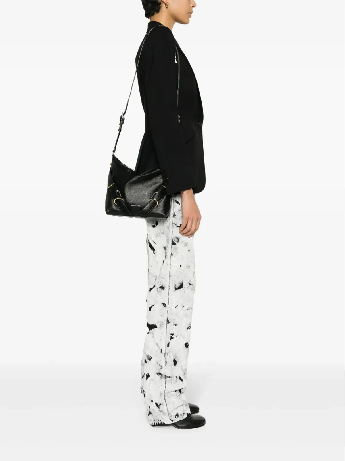 Givenchy Voyou レザー クロスボディバッグ - ブラック - 画像2