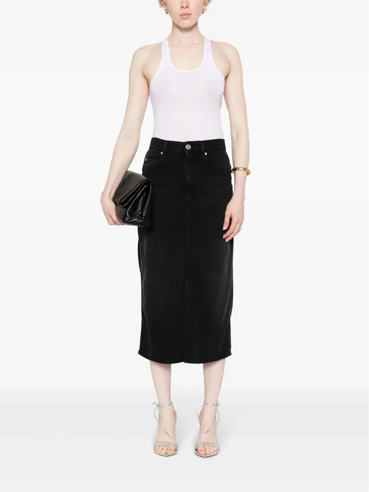 ISABEL MARANT Tilauria デニムミディスカート - 画像2