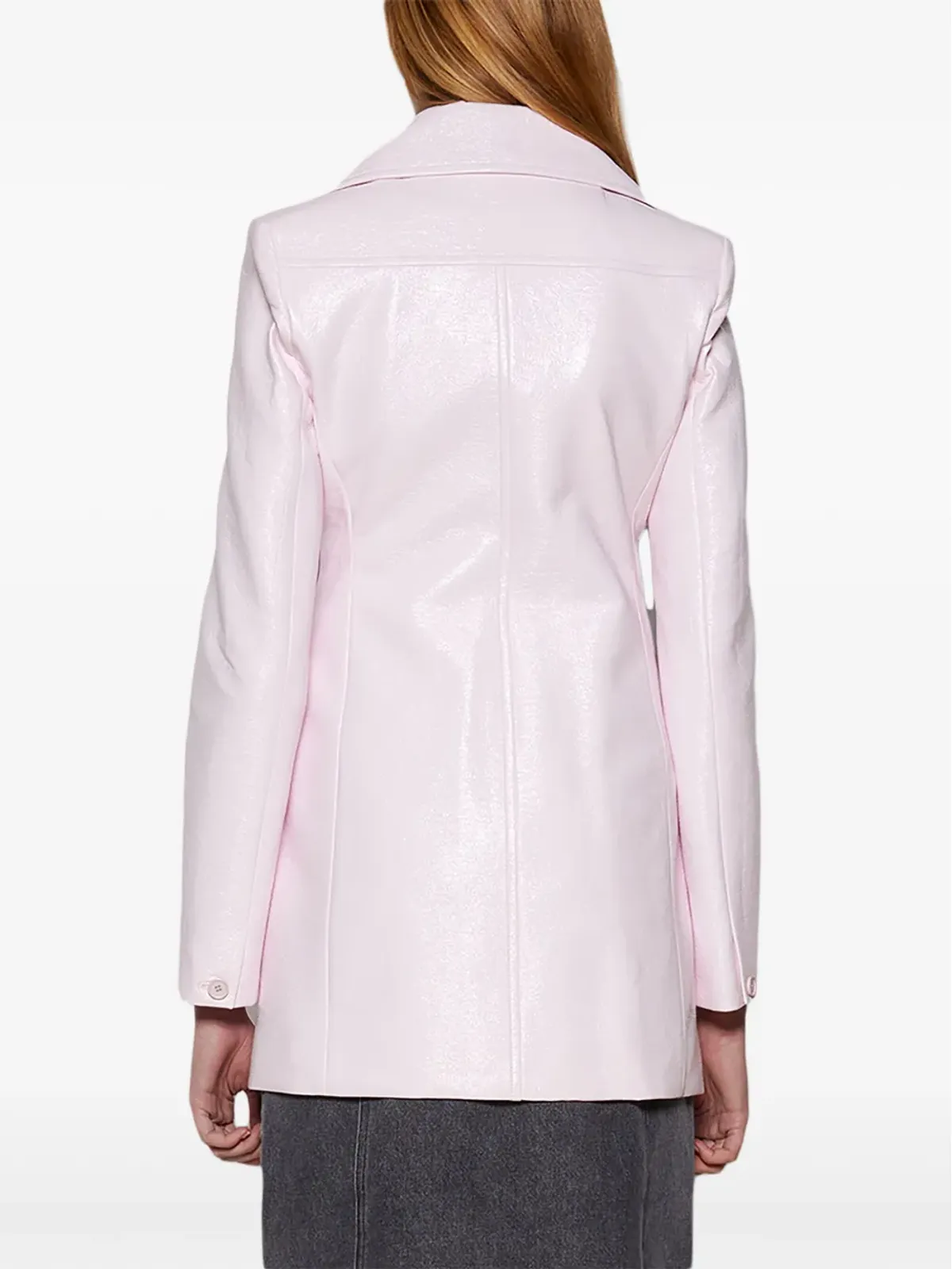 Courrèges ヘリテージ ヴァイナル フェイクレザー コート - ピンク - 画像5