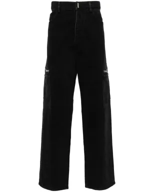 Givenchy ロゴプリント ストレートジーンズ ブラック - サムネイル1
