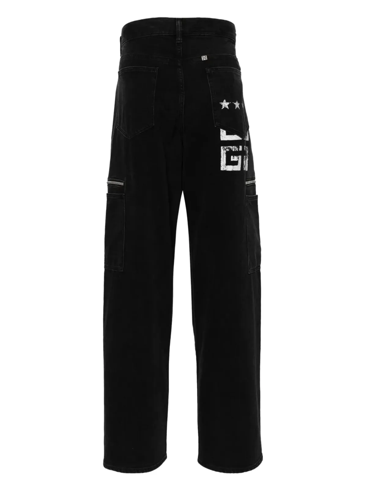 Givenchy ロゴプリント ストレートジーンズ ブラック - 画像2