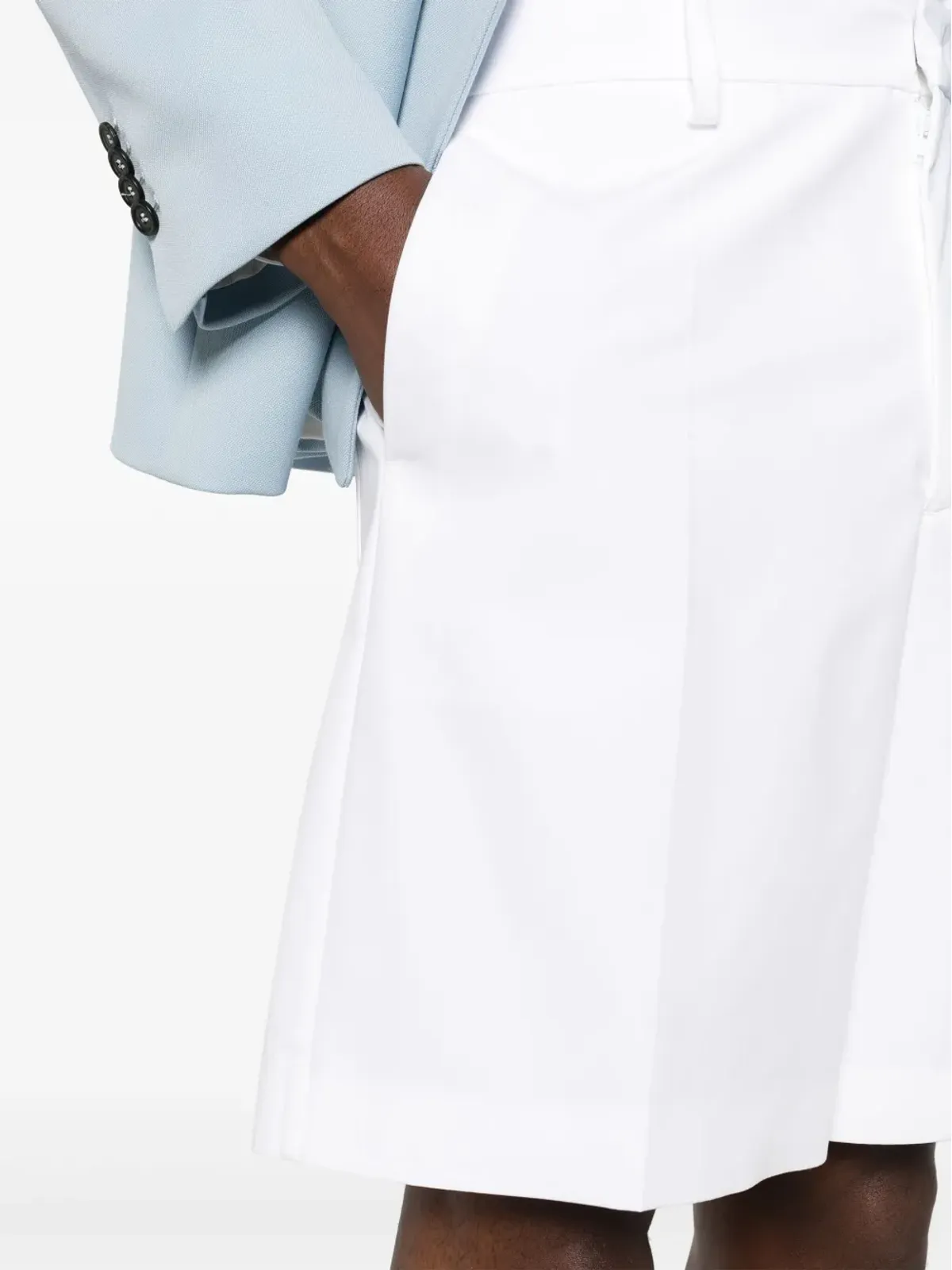 Valentino Garavani コットン センタープレス ショーツ - White - 画像5