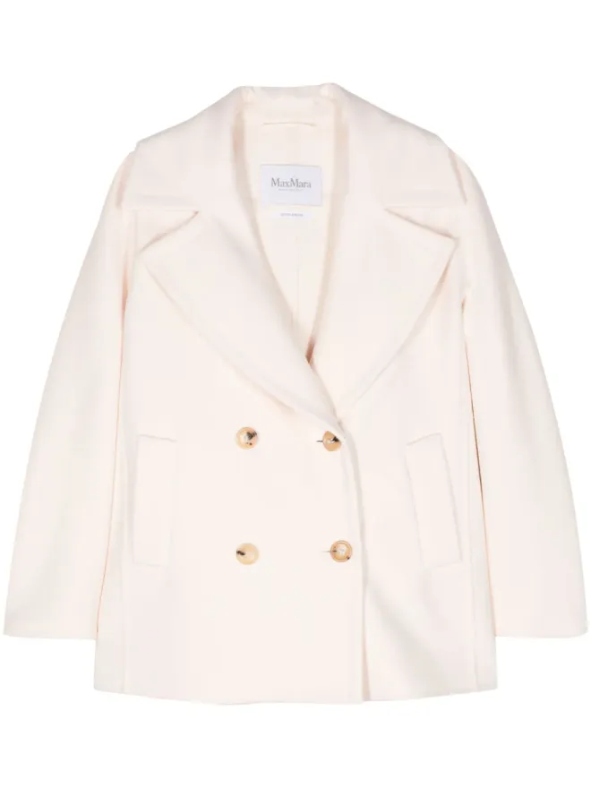 Max Mara Max Mara エドガード ウールピーコート - ピンクの商品画像