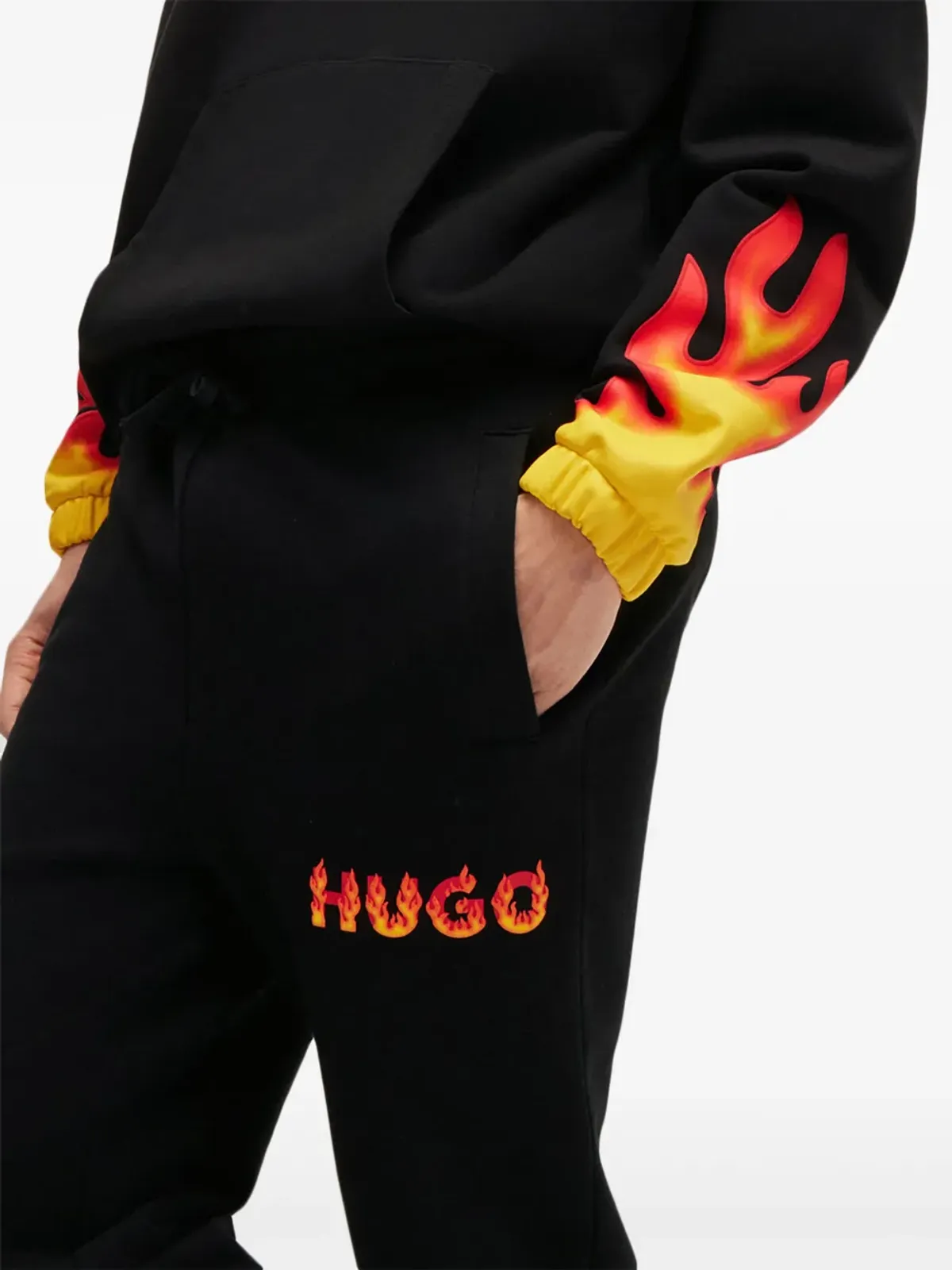 HUGO ミッドライズ・ストレートレッグ・トラックパンツ - 画像5
