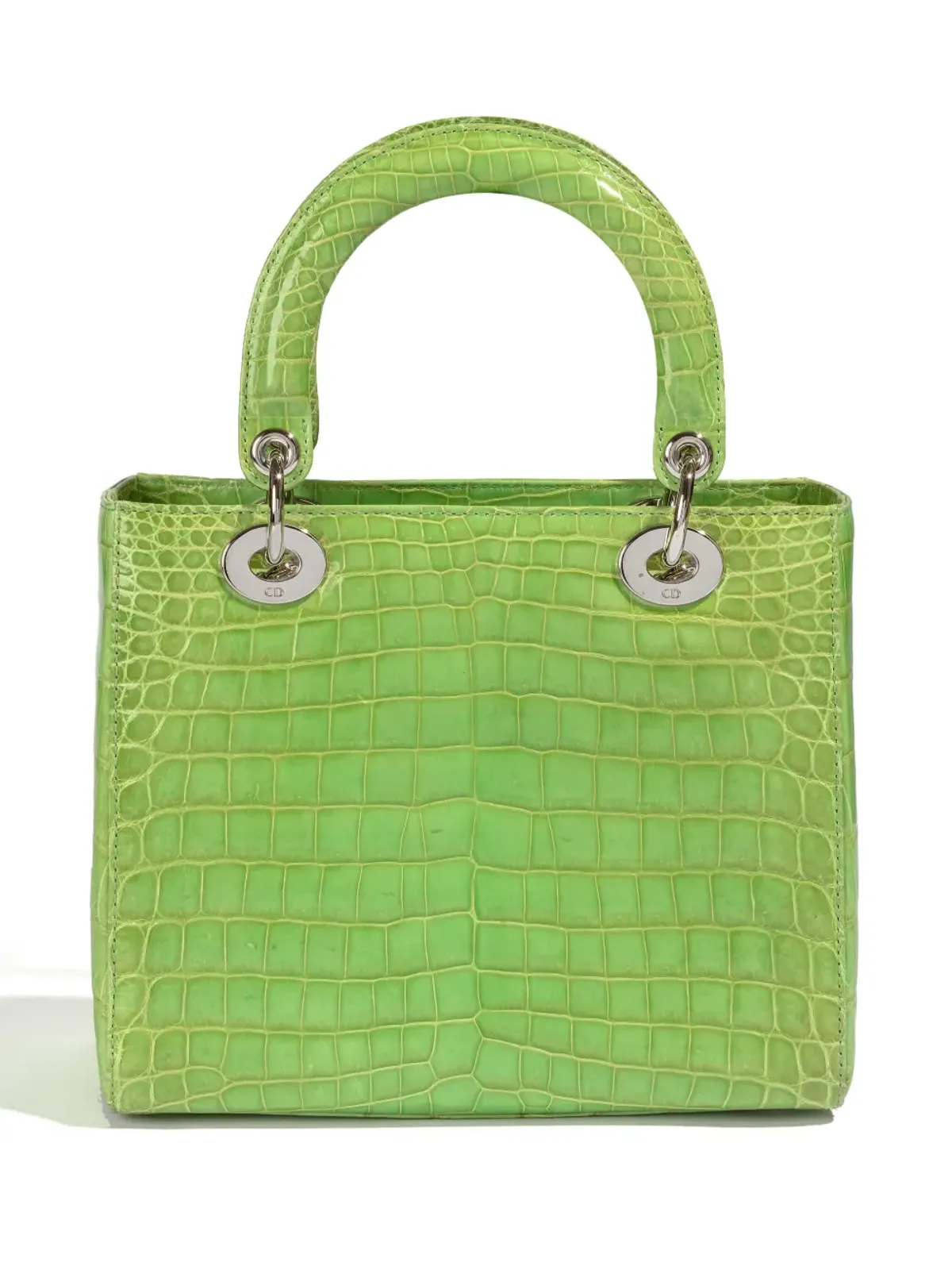 Christian Dior ビンテージ レディ ディオール ツーウェイ ハンドバッグ グリーン - 画像2