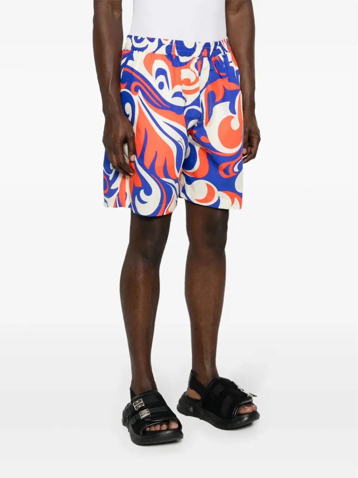 DSQUARED2 Palms Beach Waves コットンショーツ - ブルー - 画像3
