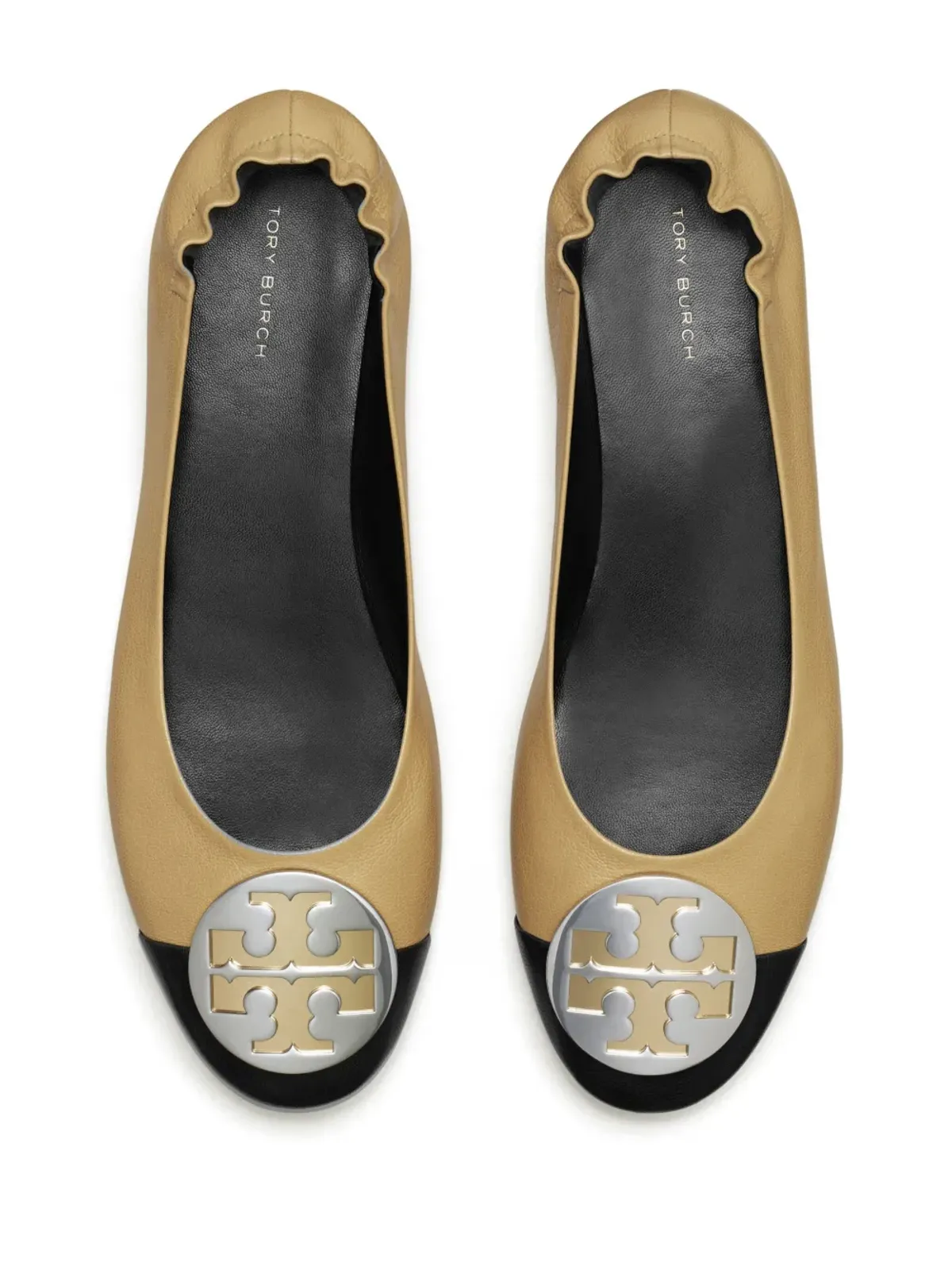 Tory Burch クレア キャップトゥ バレエシューズ - ブラック - 画像3