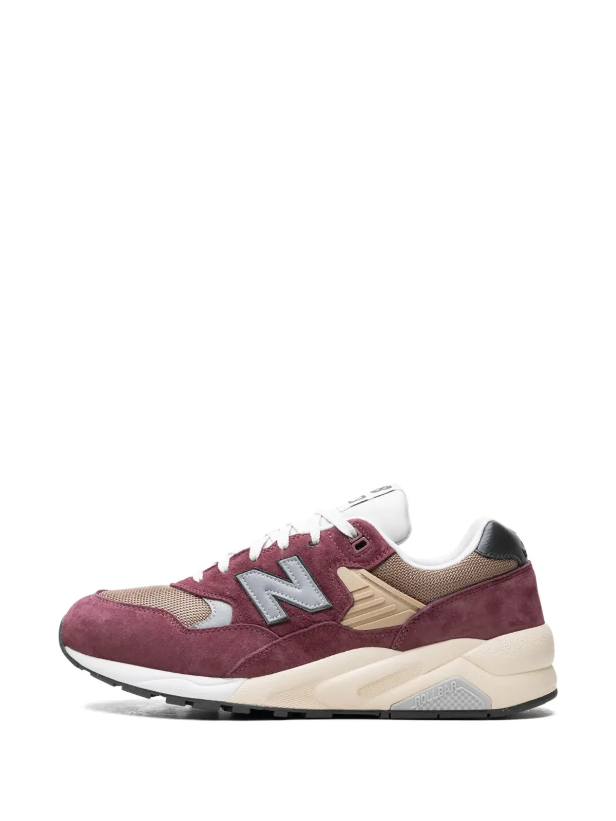 New Balance 580 チャンキーパネルドスニーカー レッド - 画像5