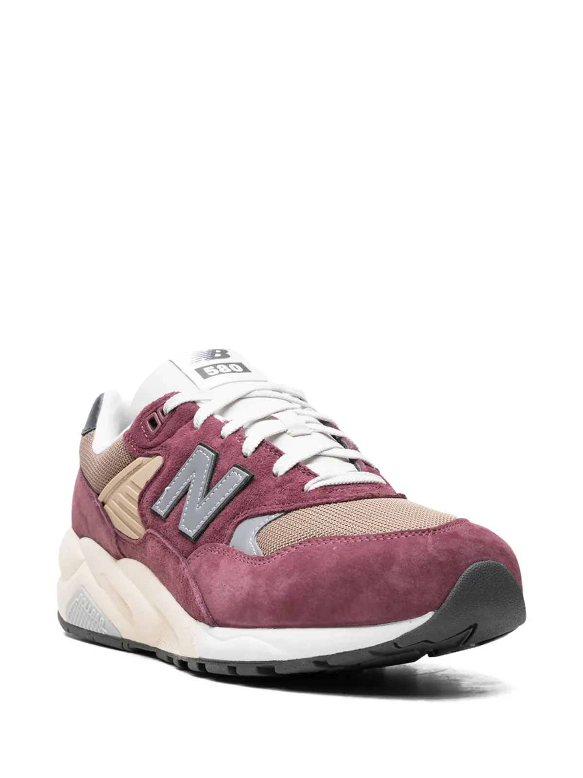 New Balance 580 チャンキーパネルドスニーカー レッド - 画像2
