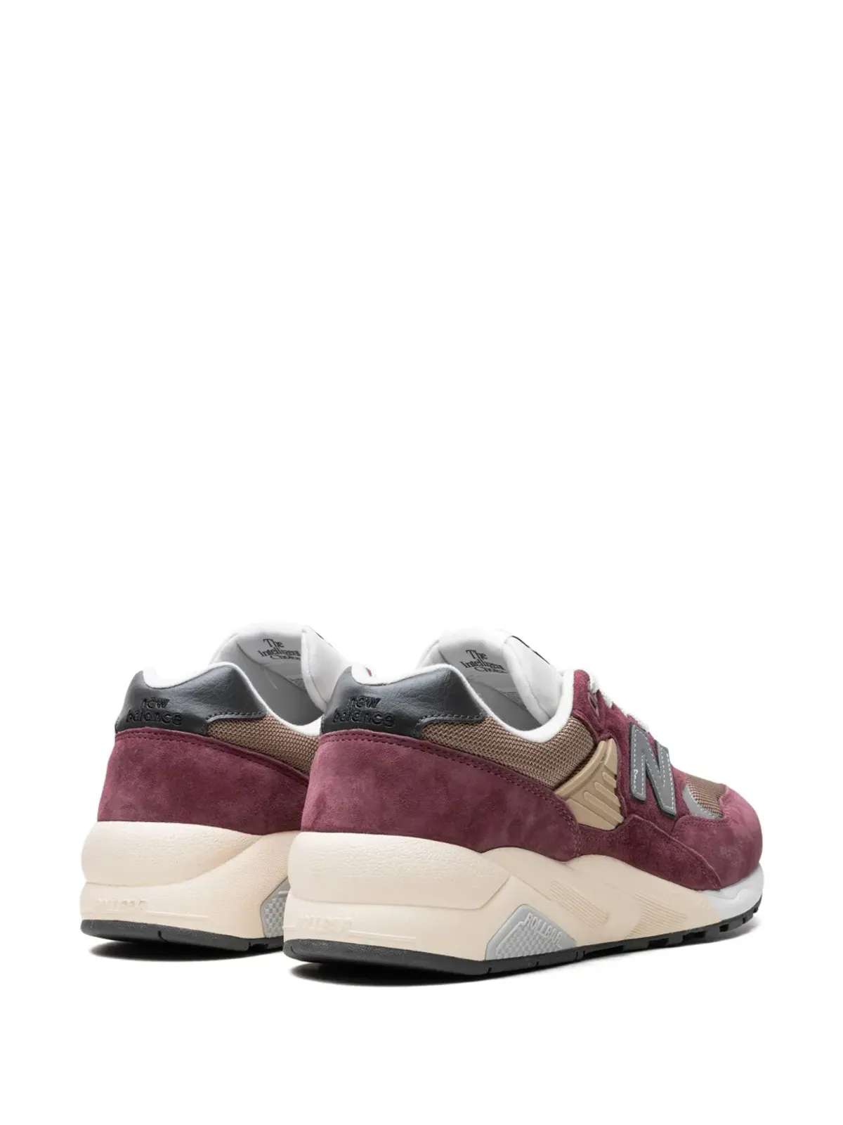 New Balance 580 チャンキーパネルドスニーカー レッド - 画像3