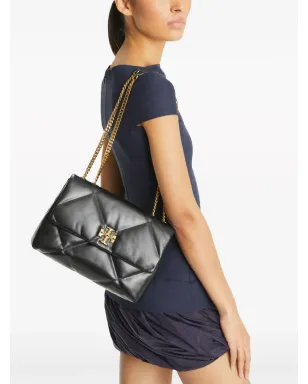 Tory Burch Kira ダイヤモンドキルト コンバーチブル ショルダーバッグ ブラック - サムネイル2