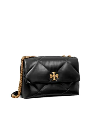 Tory Burch Kira ダイヤモンドキルト コンバーチブル ショルダーバッグ ブラック - サムネイル3