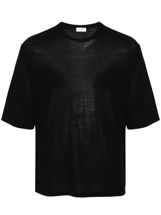 Saint Laurent Saint Laurent ストレートヘム ニットTシャツの商品画像