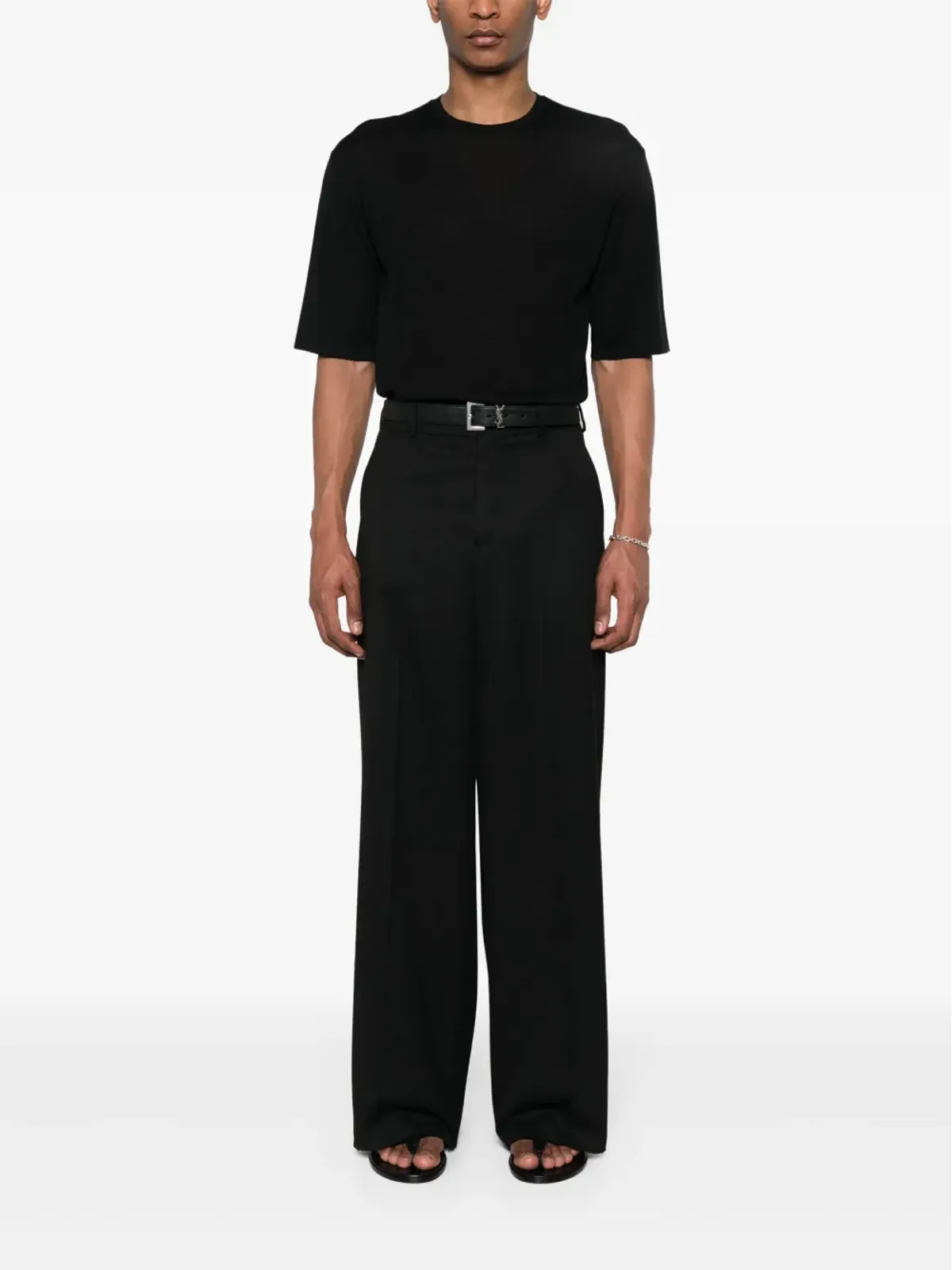 Saint Laurent ストレートヘム ニットTシャツ - 画像2