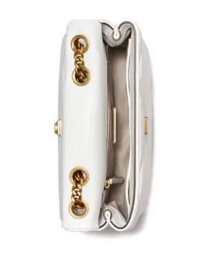 Tory Burch 小さめ キラ ダイヤモンドキルティング コンバーチブルショルダーバッグ - ホワイト - サムネイル5