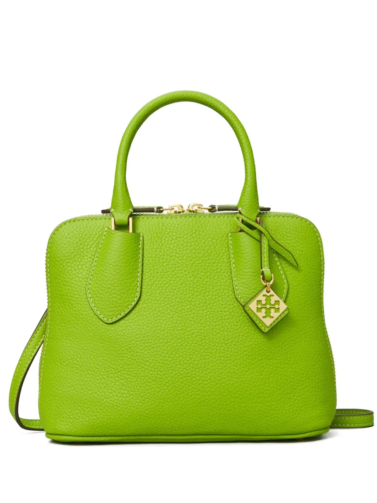 Tory Burch ミニ スイング レザー サッチェル - グリーン - 画像1