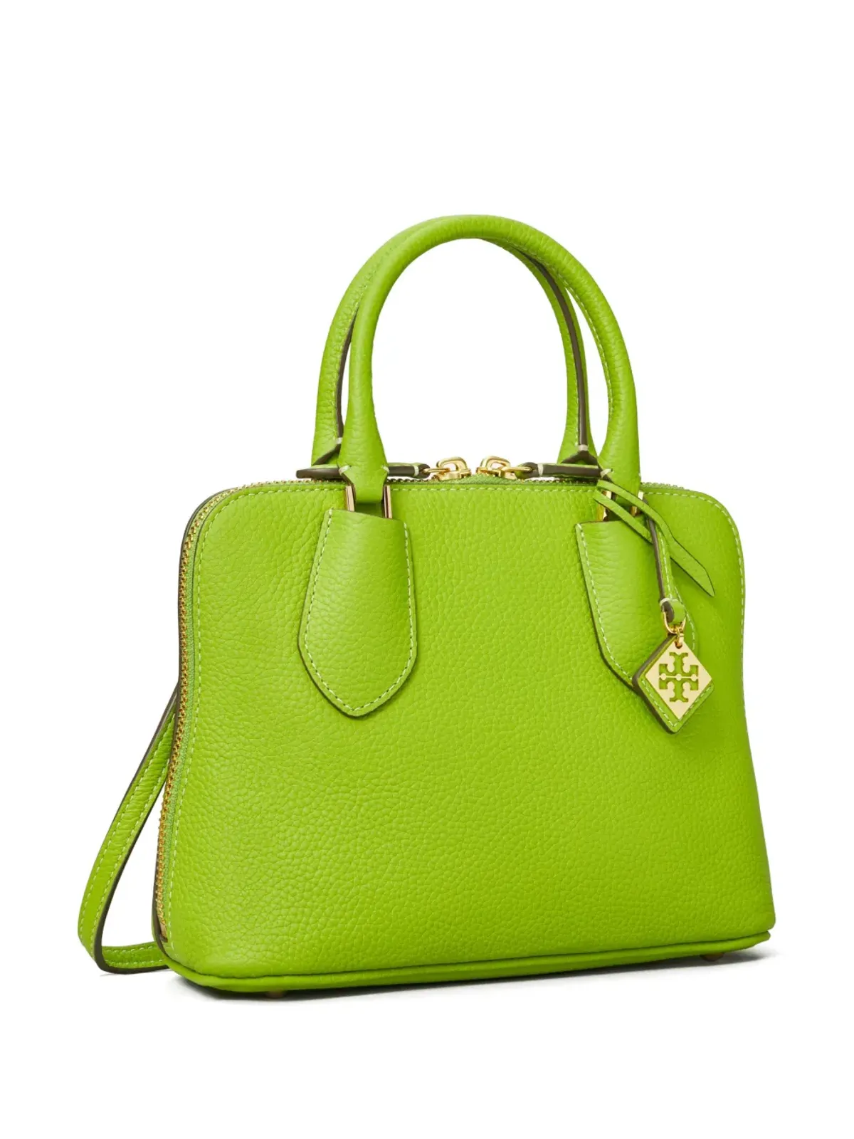 Tory Burch ミニ スイング レザー サッチェル - グリーン - 画像4