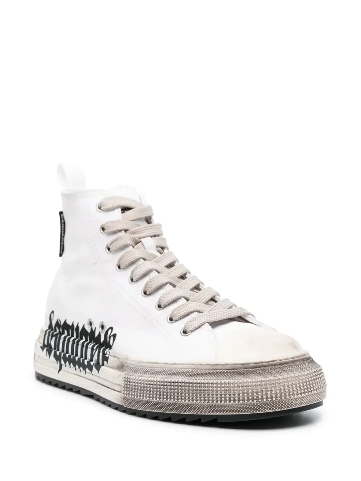 DSQUARED2 ベルリン風 ダメージ加工スニーカー - ホワイト - 画像2