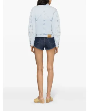 ISABEL MARANT チャディ パディド デニムジャケット - ブルー - サムネイル4