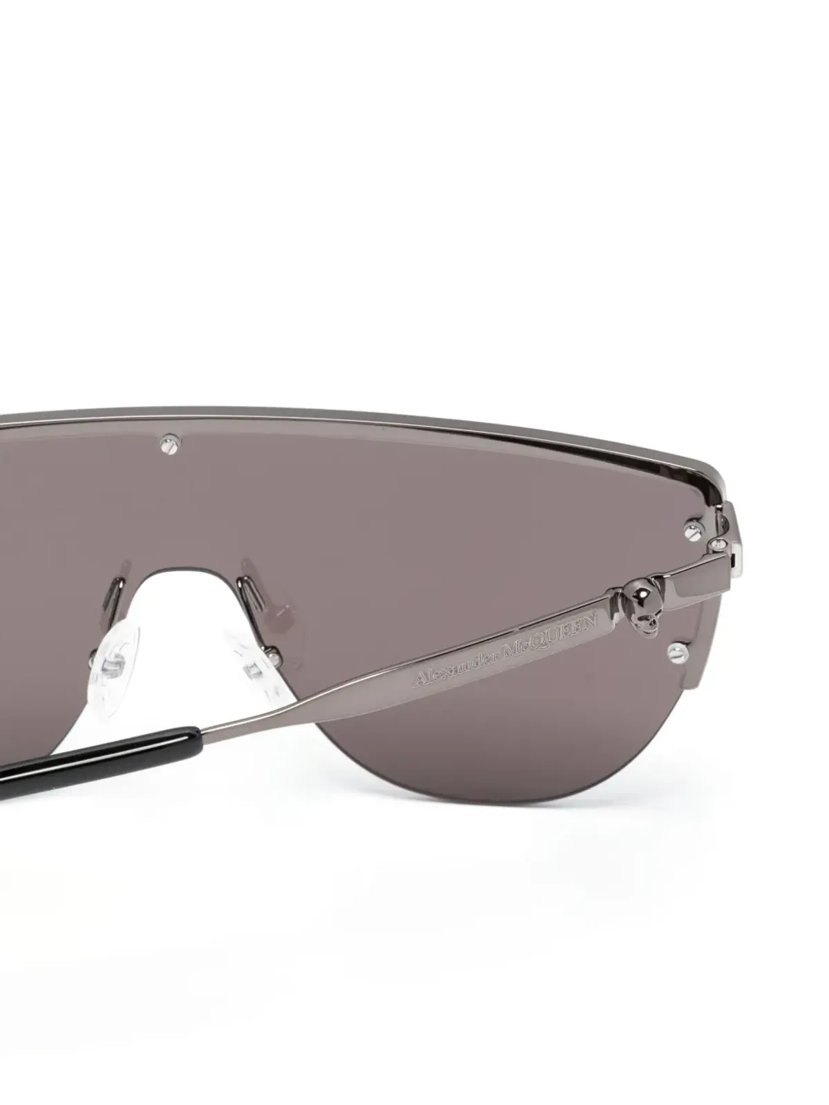Alexander McQueen Eyewear スカルスタッズ・シールドフレーム サングラス - 画像3