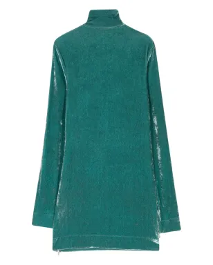 Jil Sander クラッシュドベルベット トップス ブルー - サムネイル2