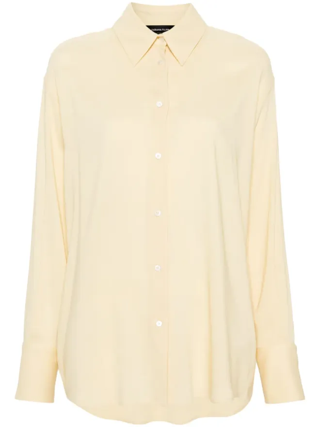 Fabiana Filippi Fabiana Filippi ボタンアップ クレープシャツ - イエローの商品画像