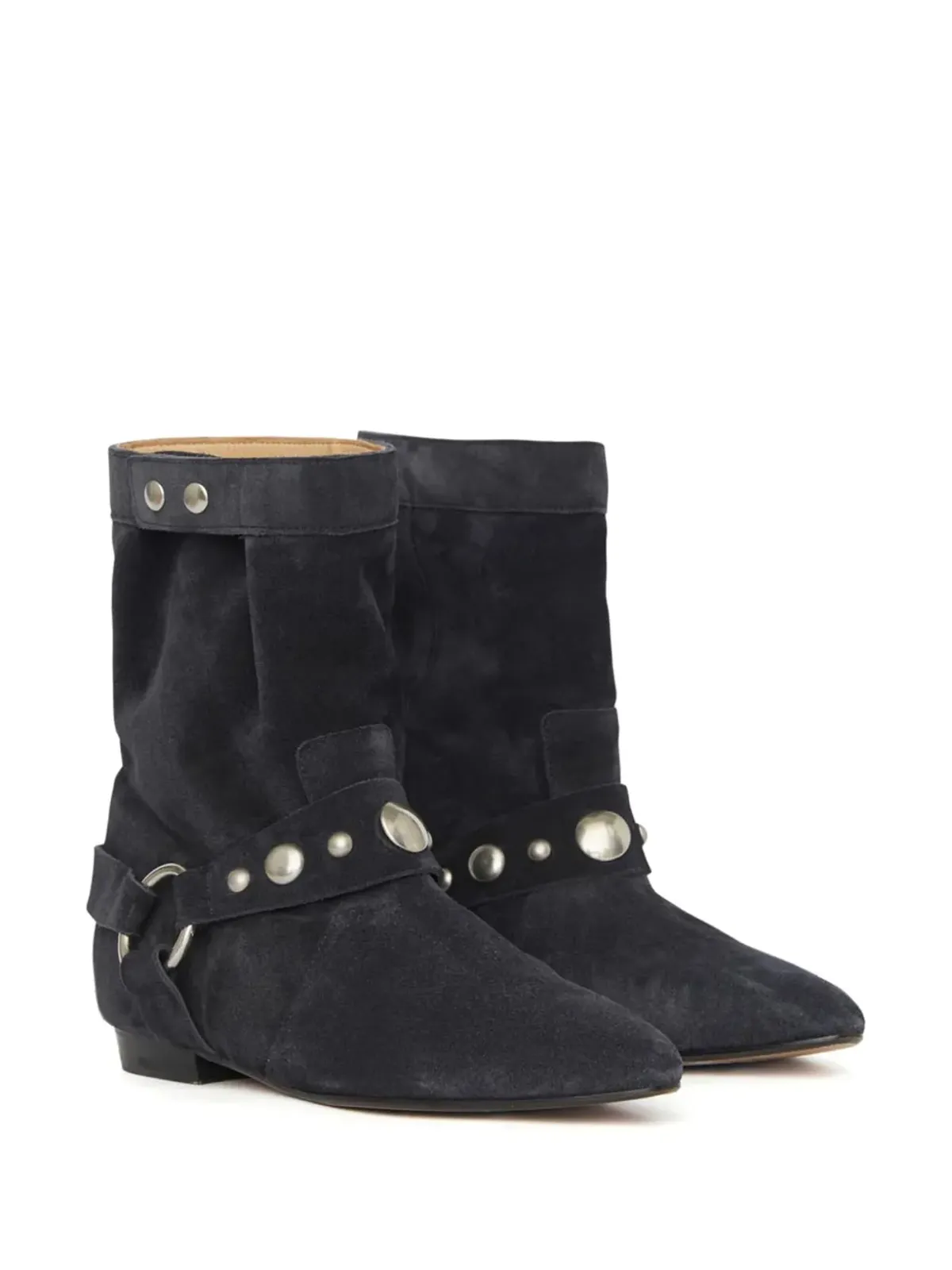 ISABEL MARANT Stania スタッズ付きスエードブーツ - ブラック - 画像2