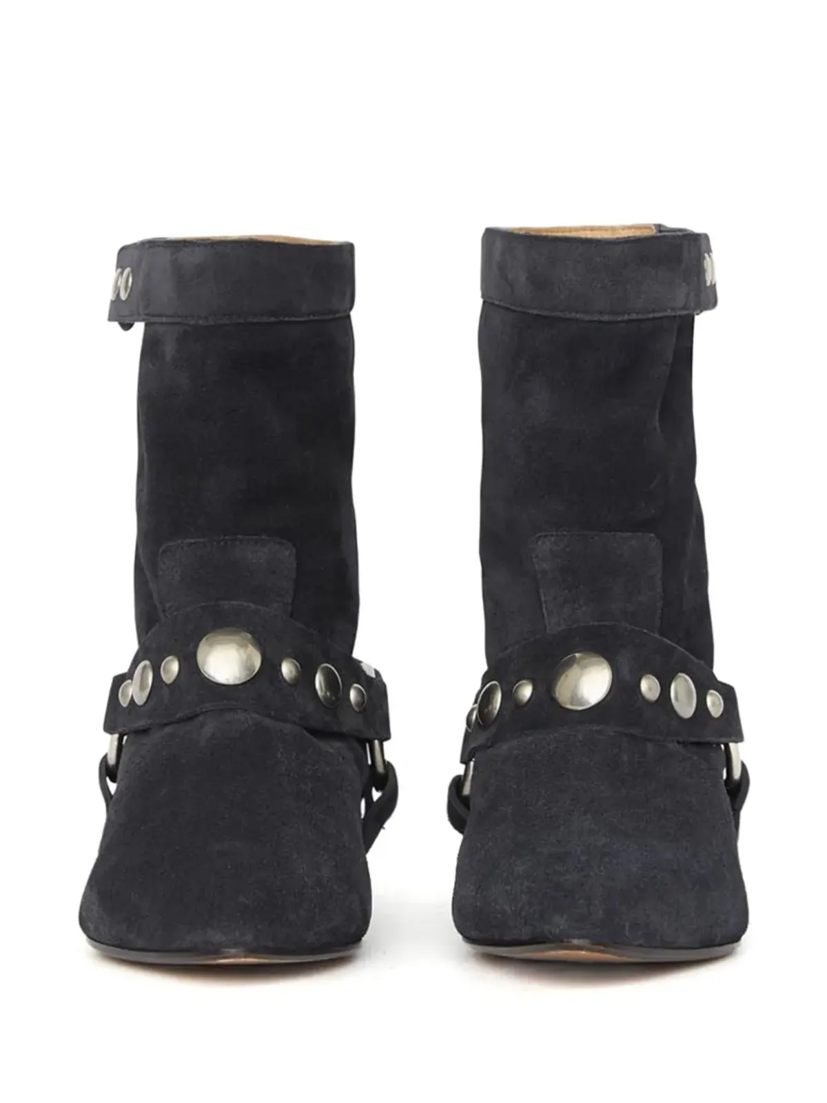 ISABEL MARANT Stania スタッズ付きスエードブーツ - ブラック - 画像4