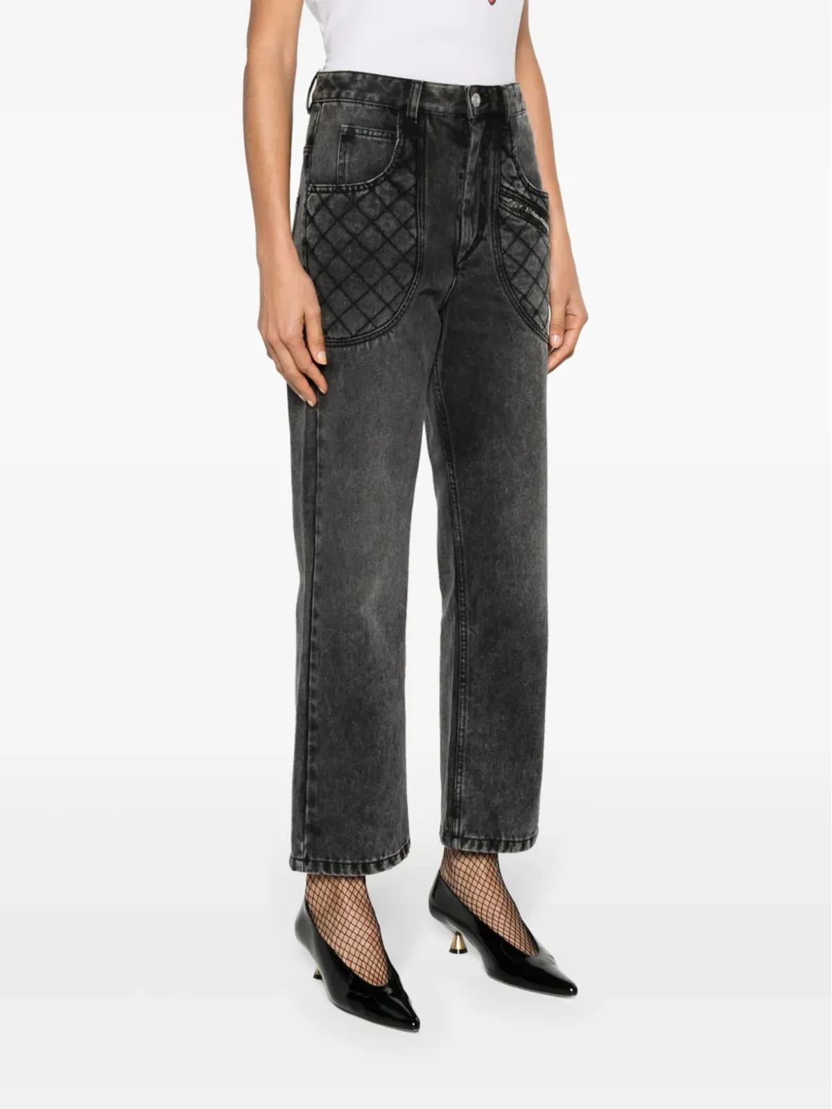 ISABEL MARANT Casandre ストレートジーンズ - グレー - 画像3