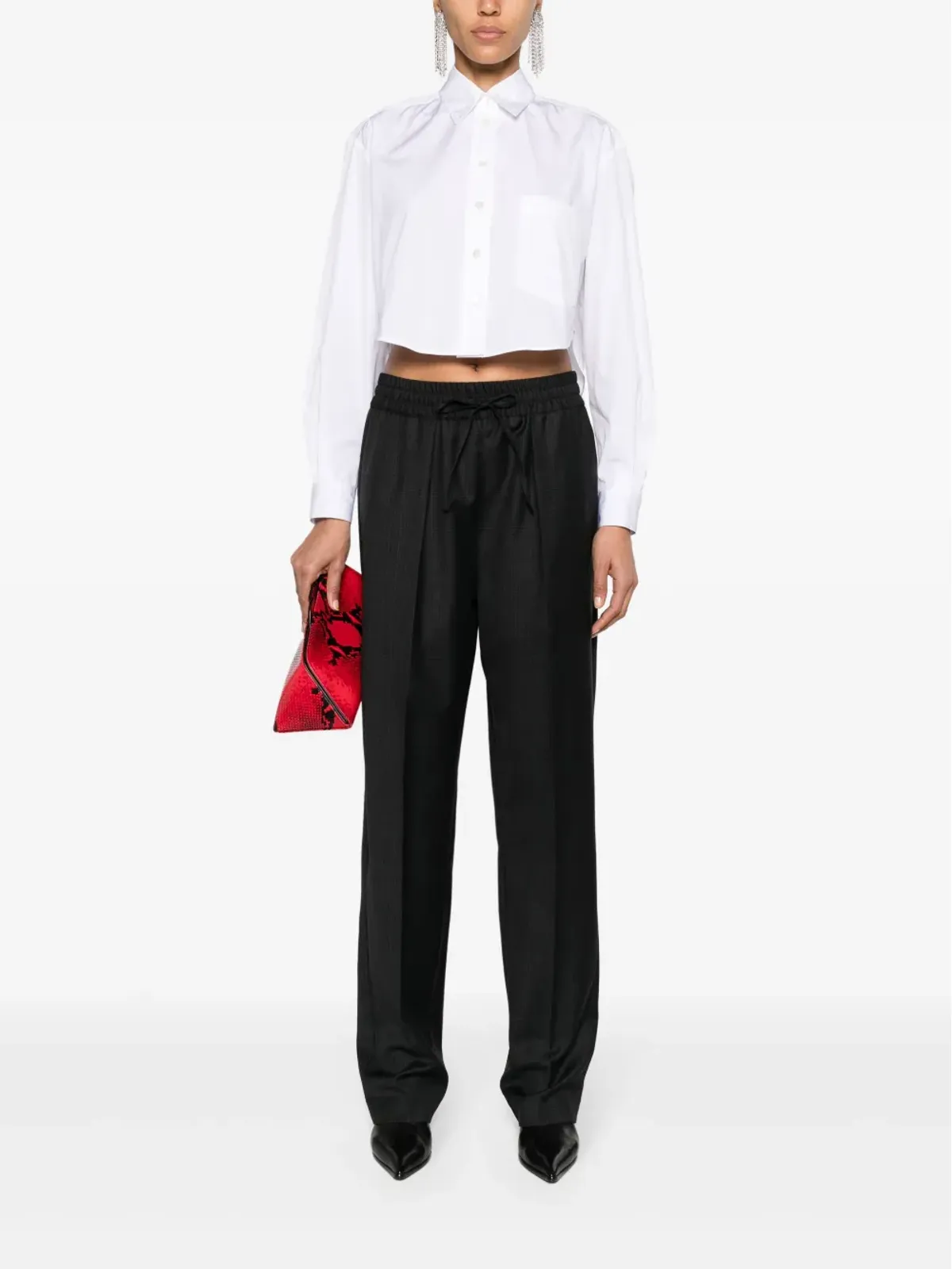 ISABEL MARANT Fleora クロップドポプリンシャツ - ホワイト - 画像2