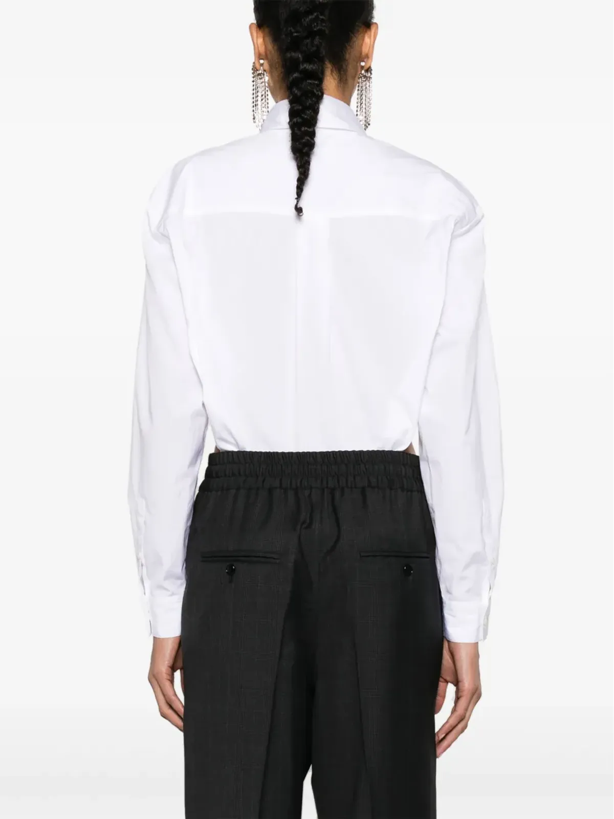 ISABEL MARANT Fleora クロップドポプリンシャツ - ホワイト - 画像4