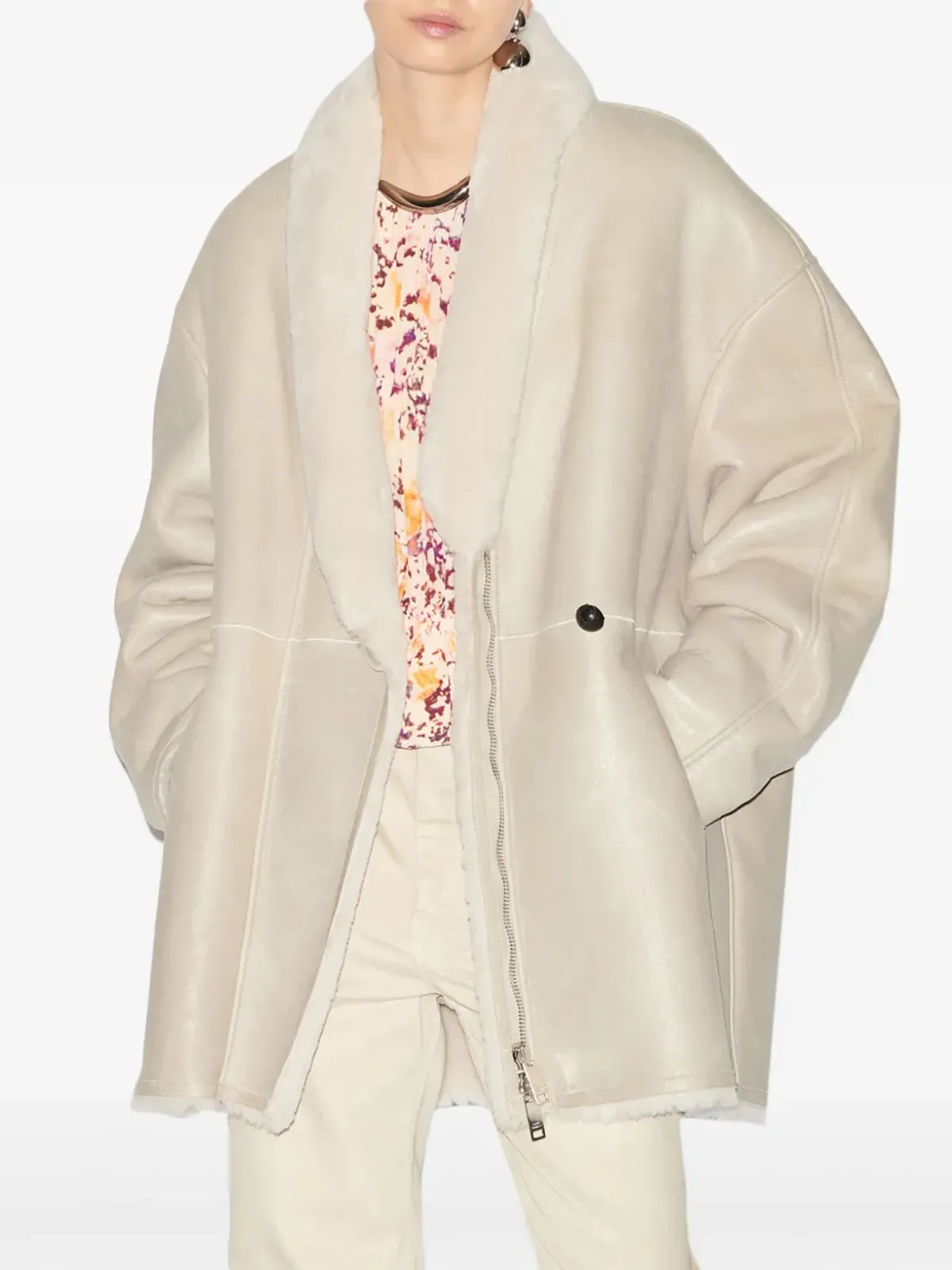 ISABEL MARANT エラノーレ シアリングジャケット - ニュートラルカラー - 画像3