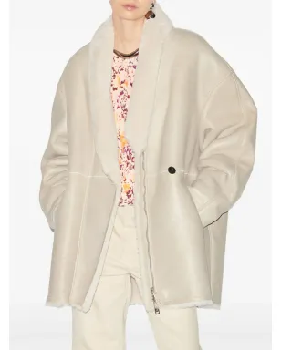 ISABEL MARANT エラノーレ シアリングジャケット - ニュートラルカラー - サムネイル3