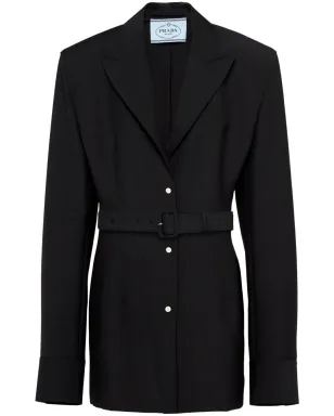 Prada シングルブレストジャケット - ブラック - サムネイル1