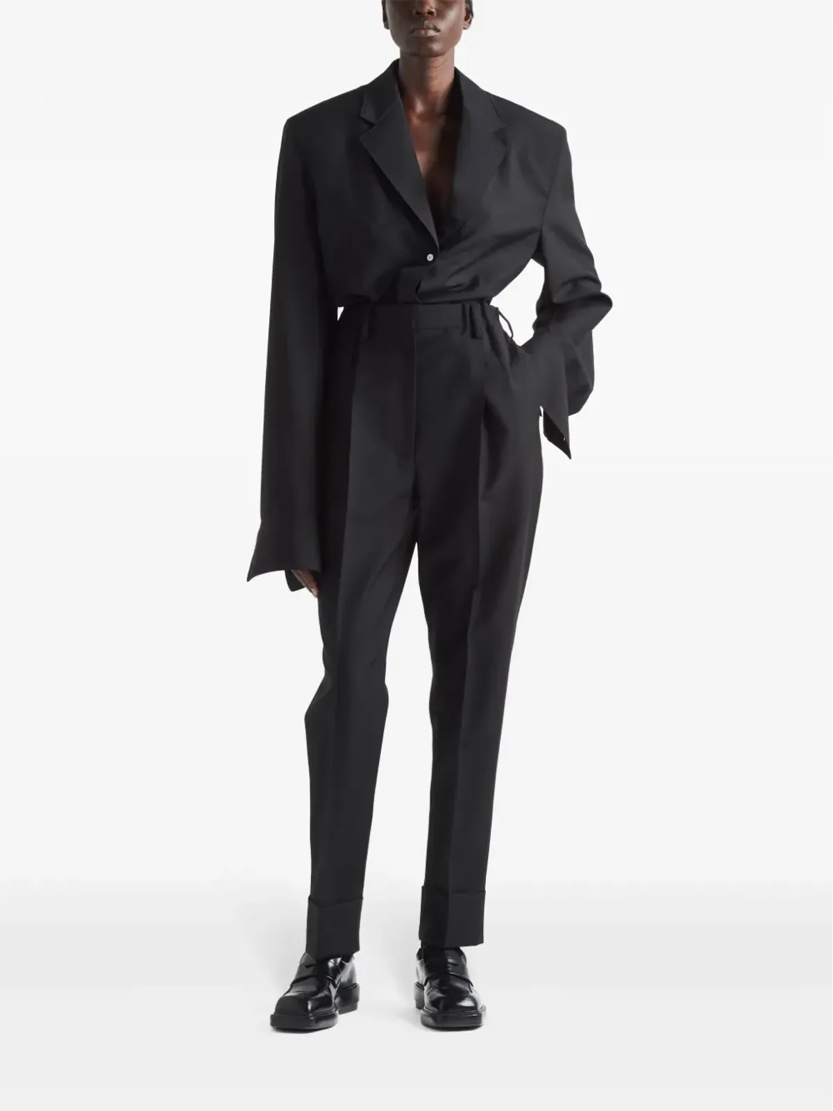 Prada シングルブレストジャケット - ブラック - 画像2