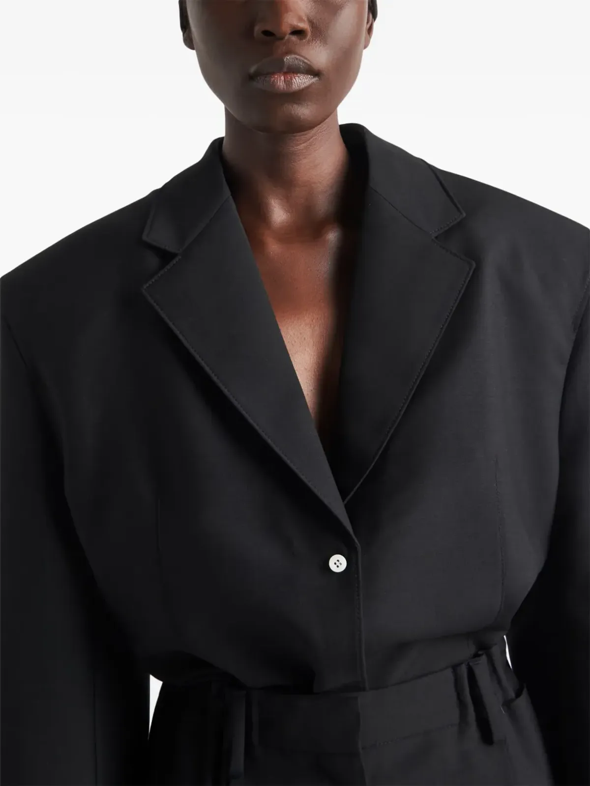 Prada シングルブレストジャケット - ブラック - 画像4