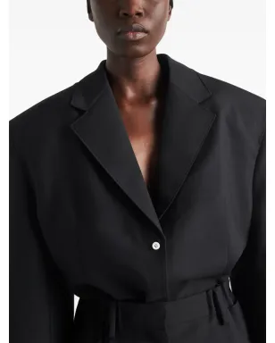 Prada シングルブレストジャケット - ブラック - サムネイル4