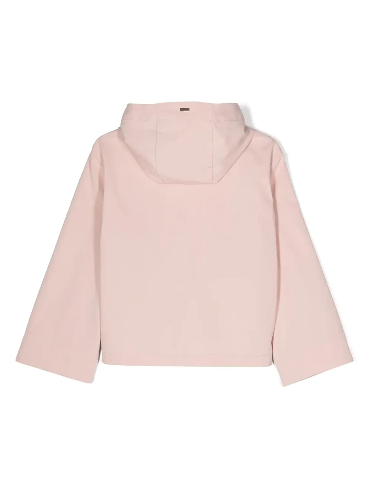Herno Kids ロゴプレート付きジップアップレインコート - 画像2