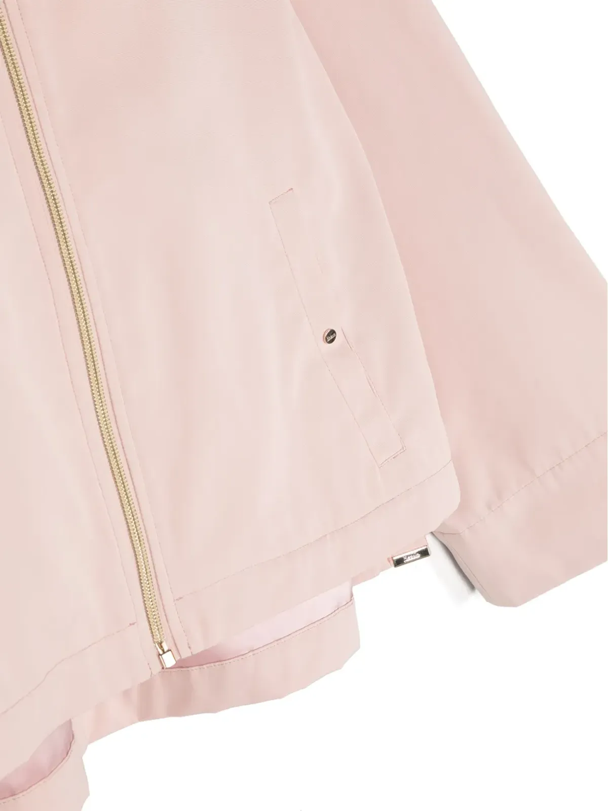 Herno Kids ロゴプレート付きジップアップレインコート - 画像3