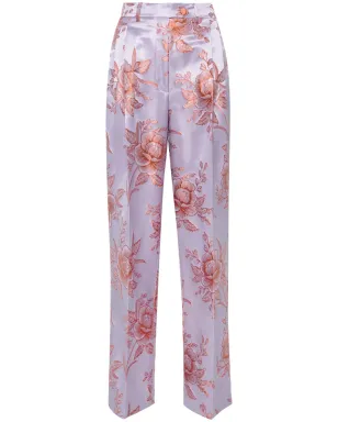 ETRO フローラルジャカード サテンパンツ - サムネイル1
