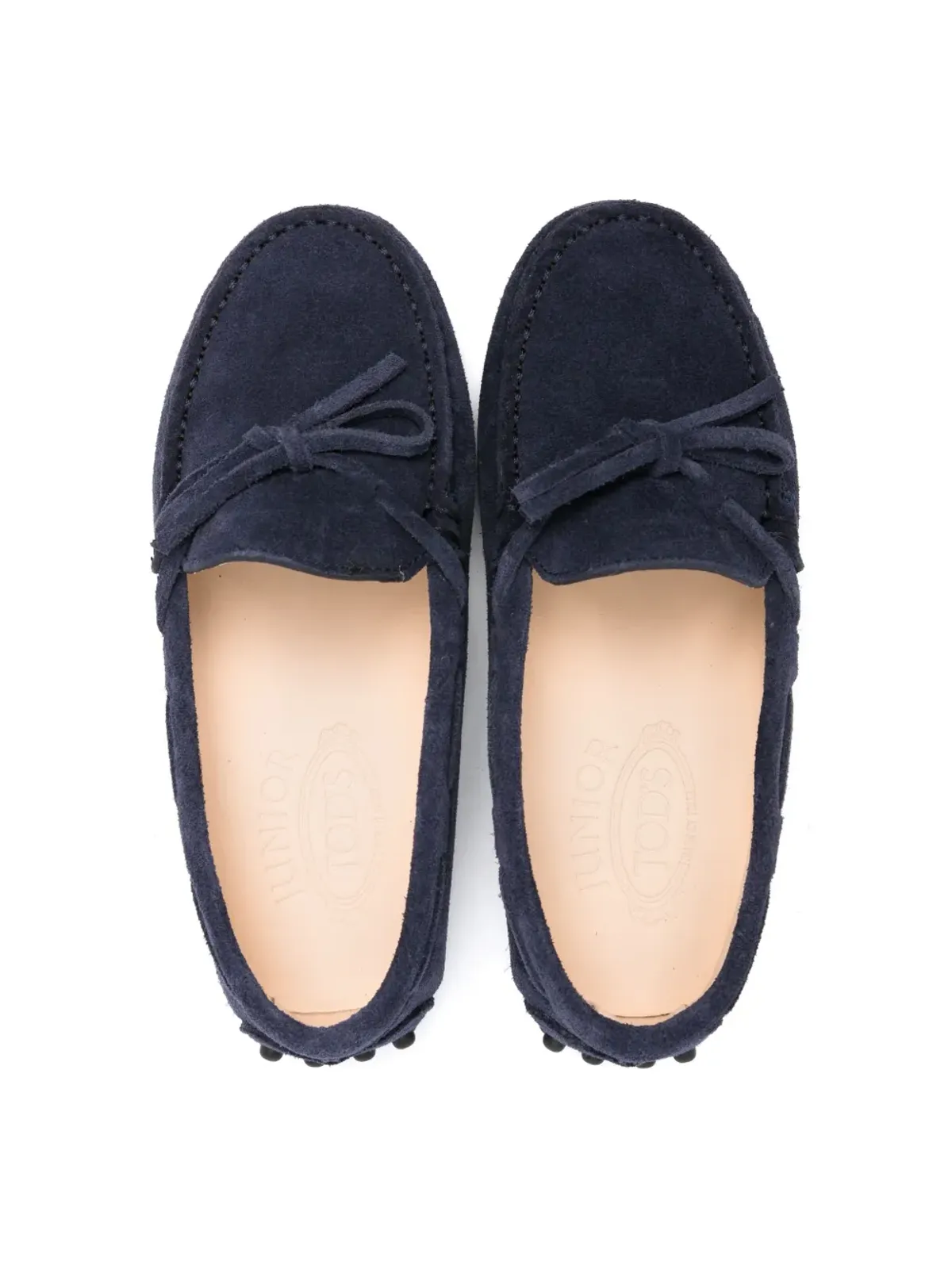 Tod's Kids タイストラップ スエード ローファー - 画像3
