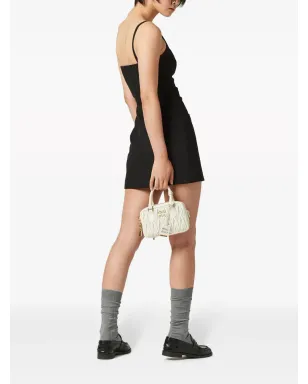 Miu Miu ベルト付きウールミニドレス - サムネイル3