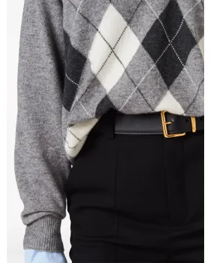 Miu Miu Grain de poudre cropped trousers - Black - サムネイル5