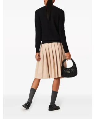 Miu Miu ロゴジャカード カシミヤ セーター - サムネイル3