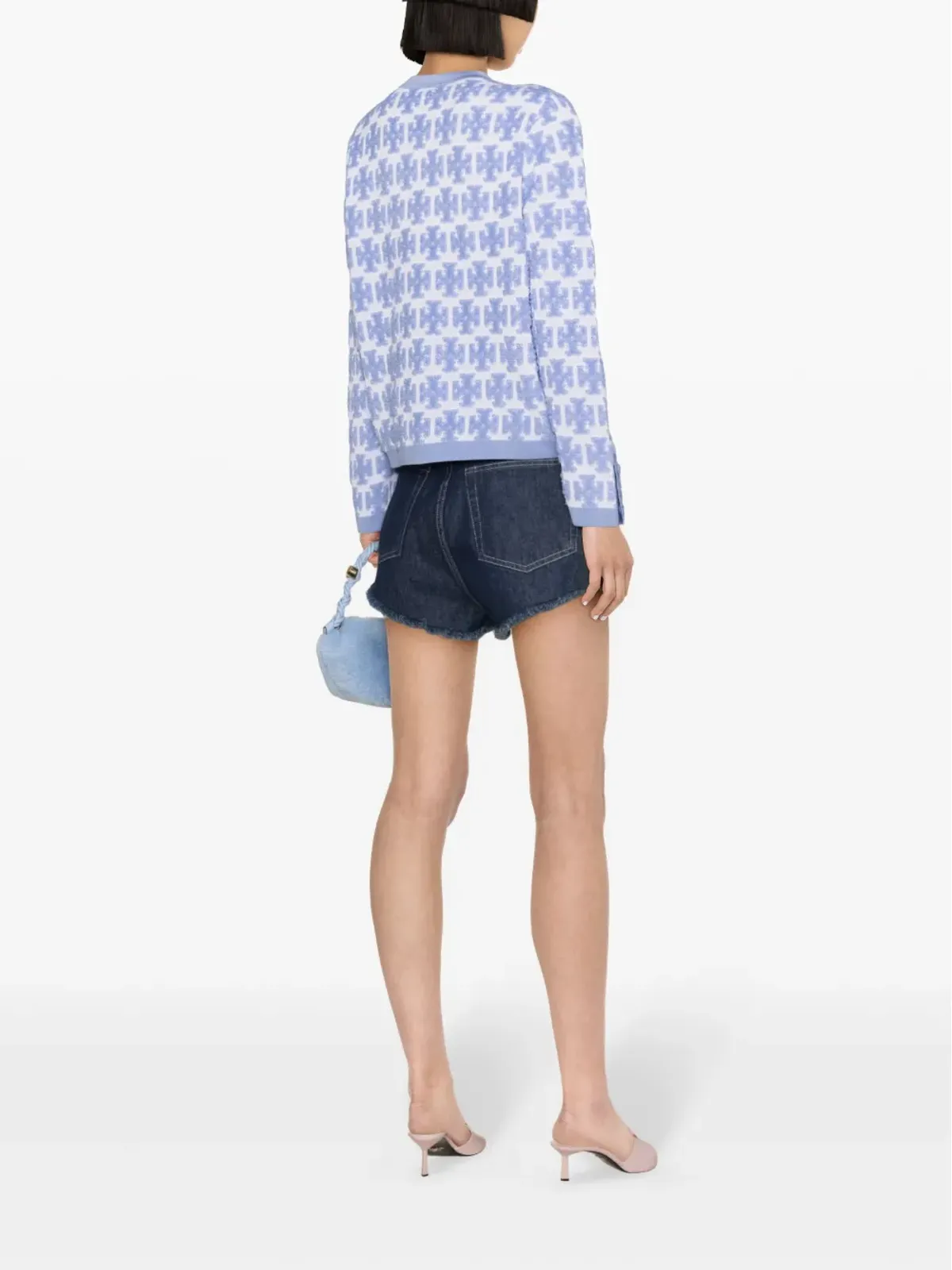 Tory Burch Kendra ブークレーカーディガン - ブルー - 画像4