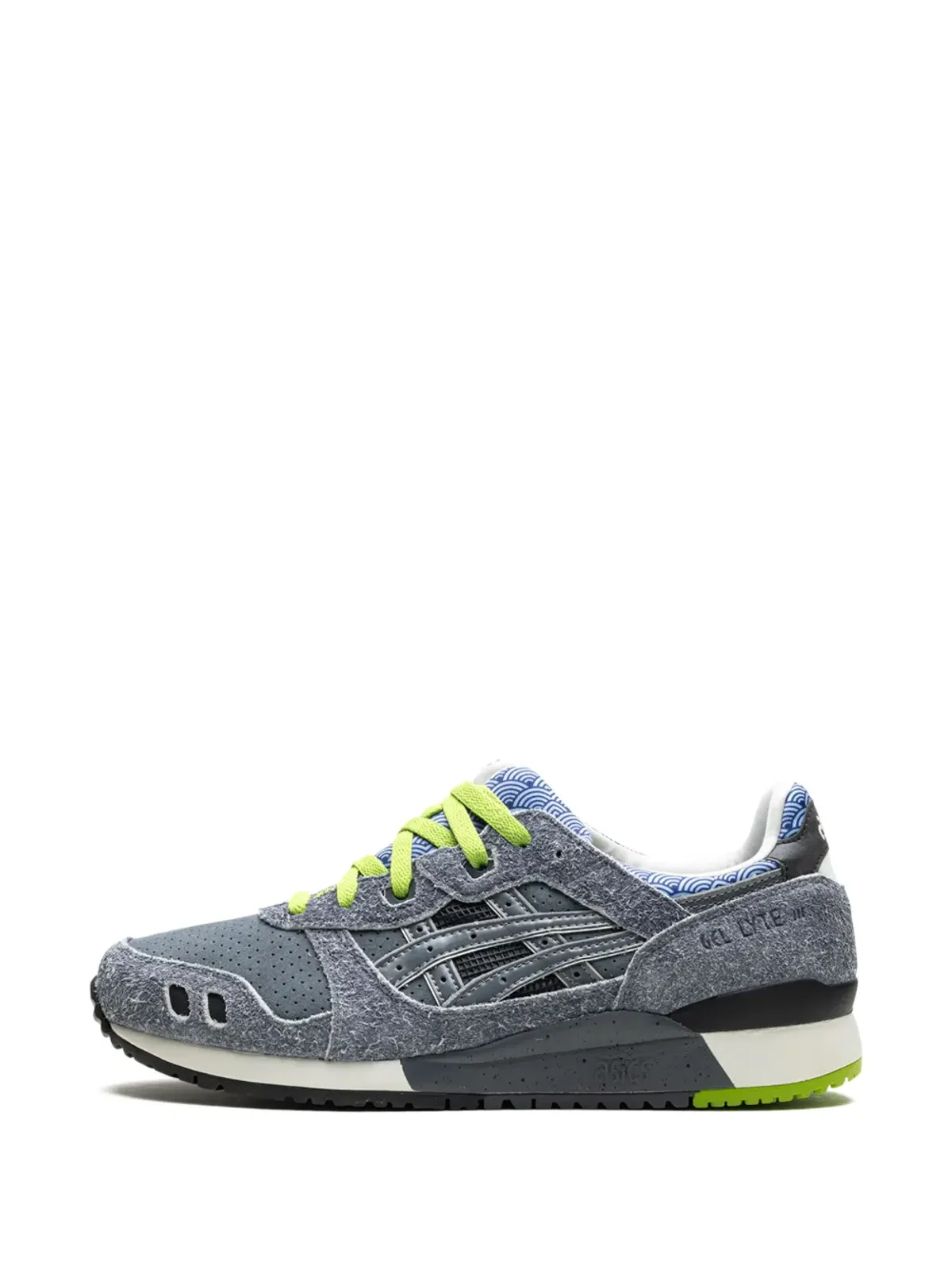 ASICS GEL-LYTE III Nice Kicks Castlerock/Navy/Lime スニーカー - Blue - 画像5