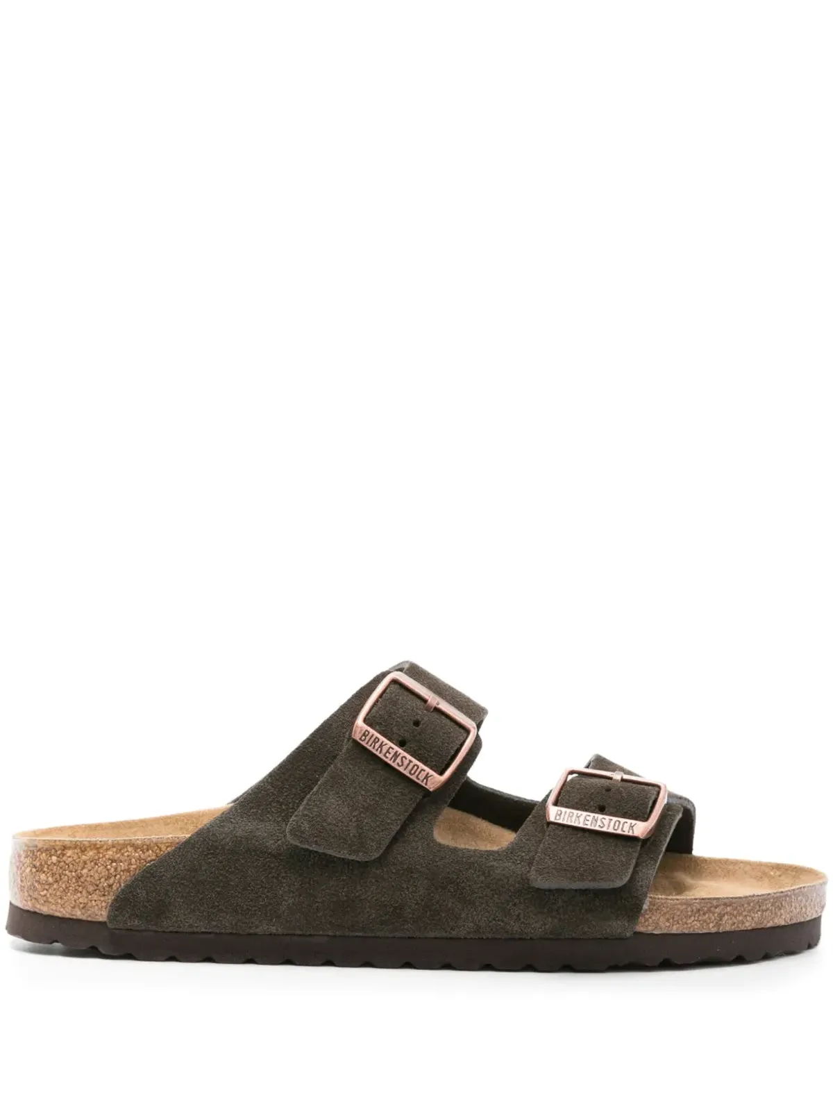 Birkenstock アリゾナ バックル付きスエードサンダル - ブラウン - 画像1